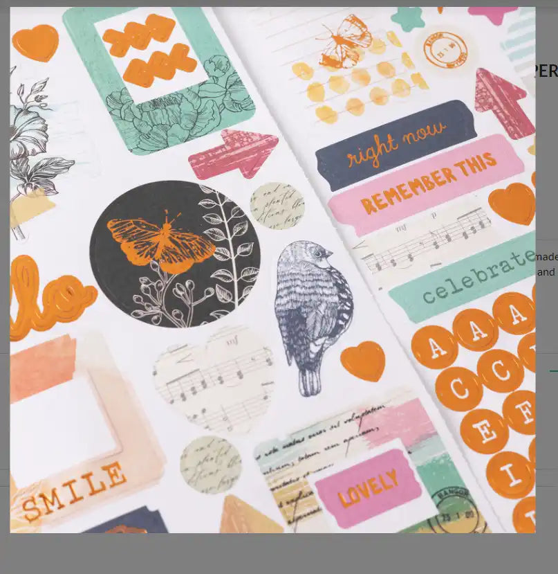 Beautiful Things Cardstock Stickers and Alphabet with Copper Foil - Bo Bunny