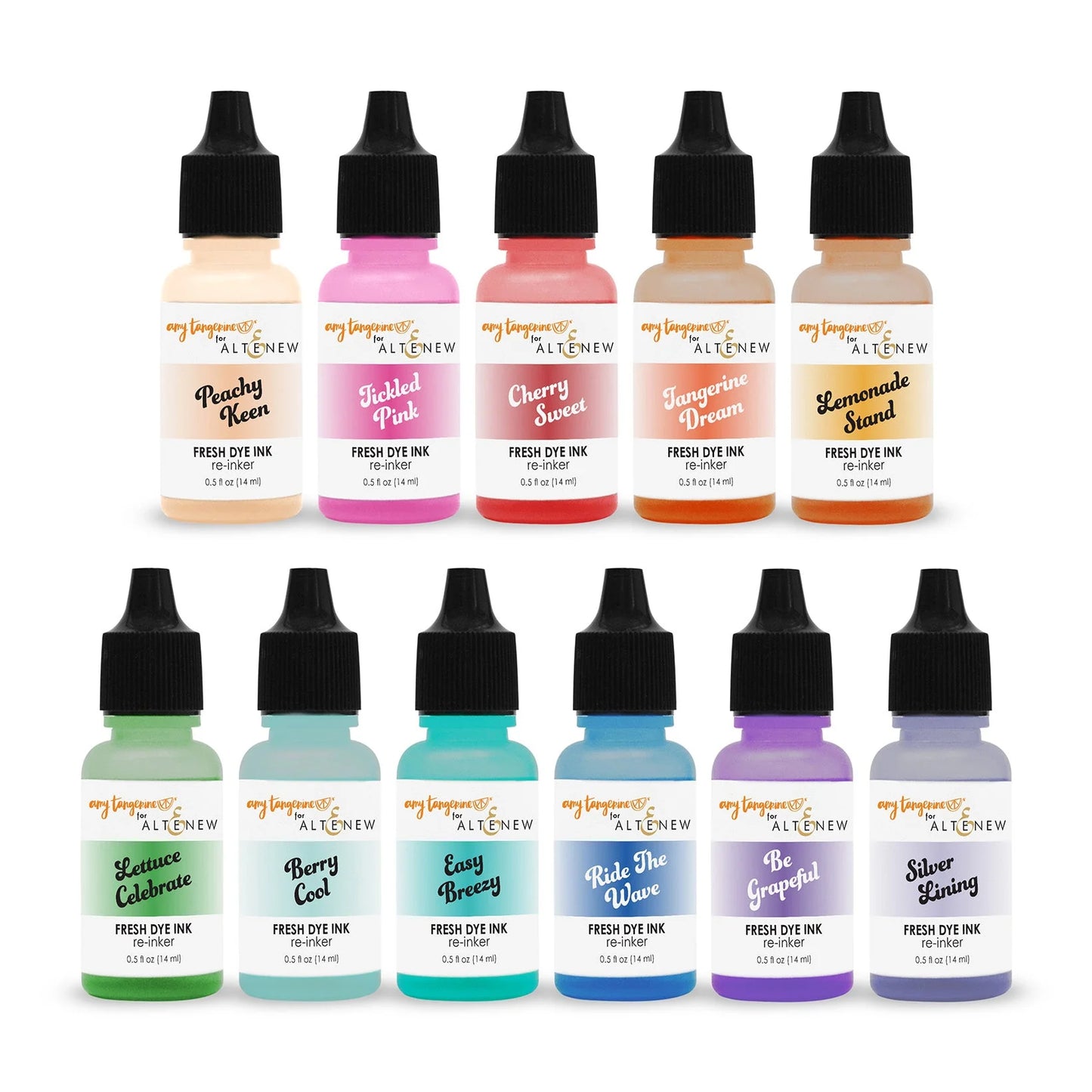 Altenew - Ocean Dreams and Summer Sunrise Dye Ink Pad Reinkers Refills