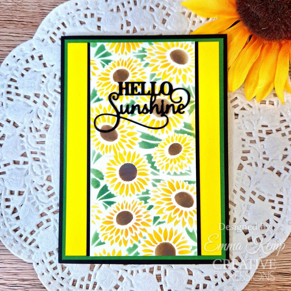Sunflowers Mini Layering Stencil Mask - Creative Expressions