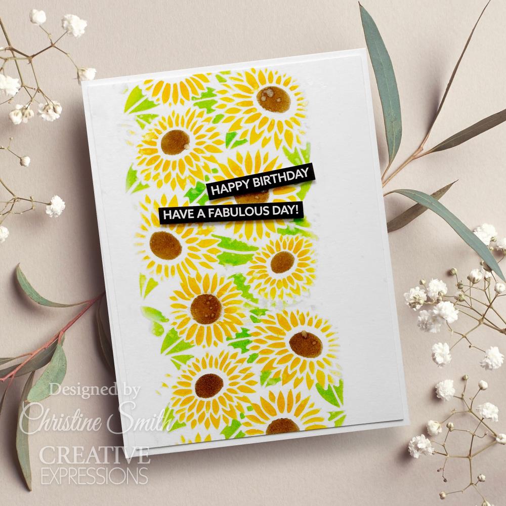 Sunflowers Mini Layering Stencil Mask - Creative Expressions