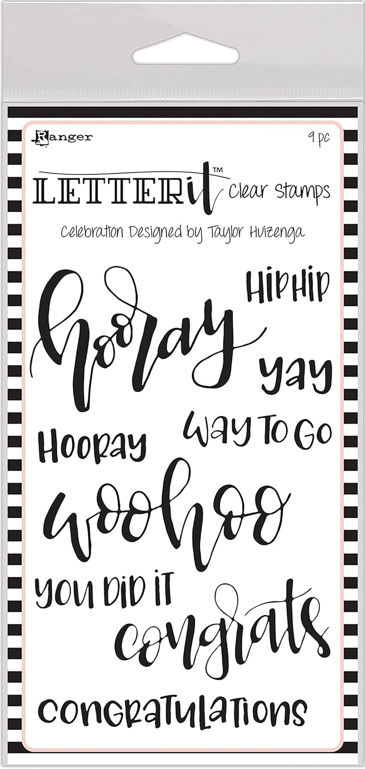 Celebration Letter It Stamp Set Ranger INk