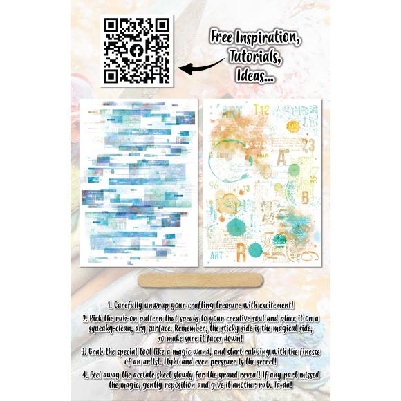 A5 Rub-Ons Teal Dream by AALL and Create