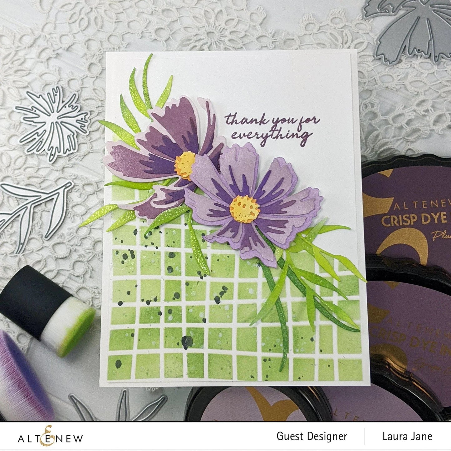 Altenew Wavy Grid Stencil Mask 6x6