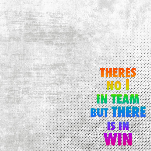 Win Neon Quote 12x12 Scrapbook Paper - Scrapbook Customs