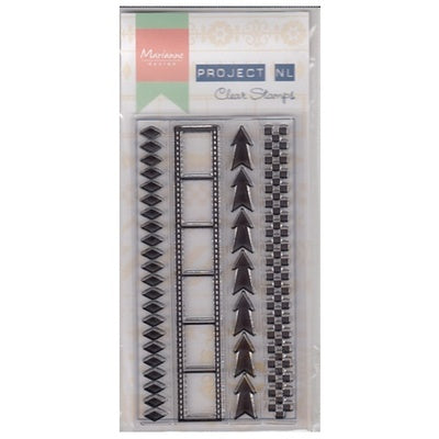 Clear Border Stamp Set Arrows Filmstrip by Marianne Design