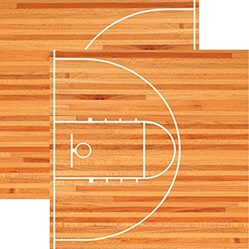 Basketball Court 12x12 Double Sided Scrapbook Paper - Reminisce