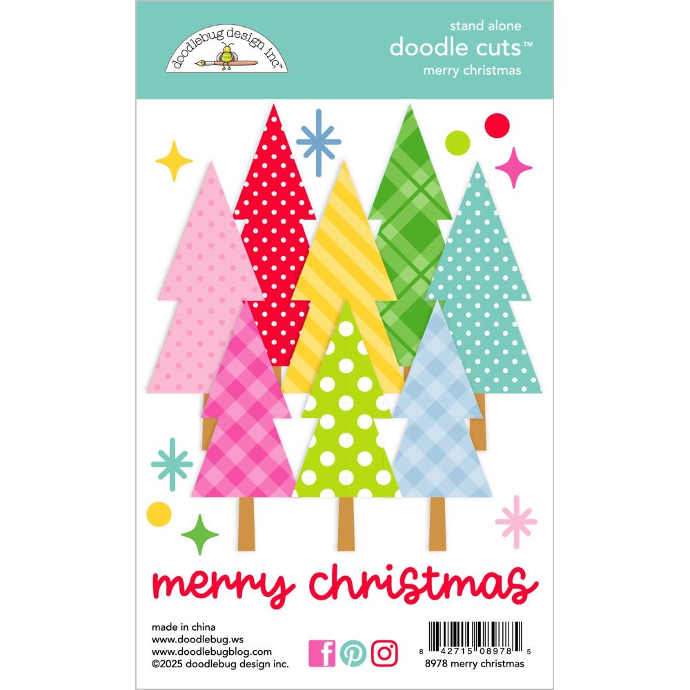 Merry Christmas Doodlebug Doodle Cuts Dies Oh What Fun