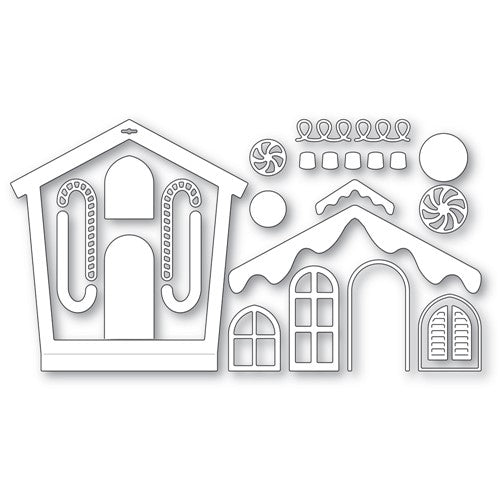 Memory Box Gingerbread House Frame Craft Die Style 94603