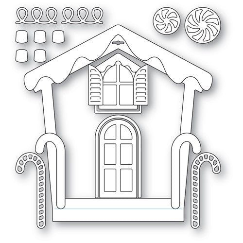 Memory Box Gingerbread House Frame Craft Die Style 94603