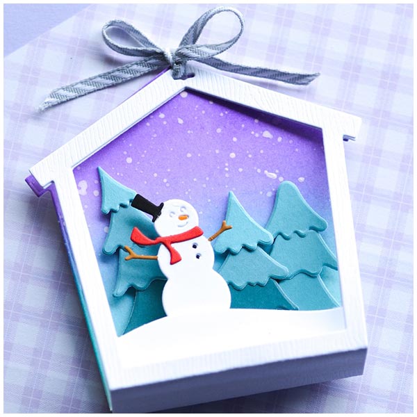 Memory Box House Frame with Fences Craft Die Style 94601