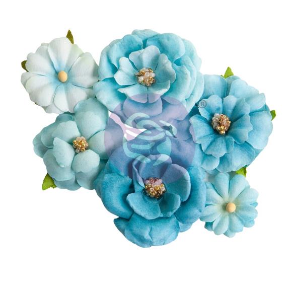 Aquarelle Dreams Watercolor Dreams Mulberry Paper Flowers by Prima