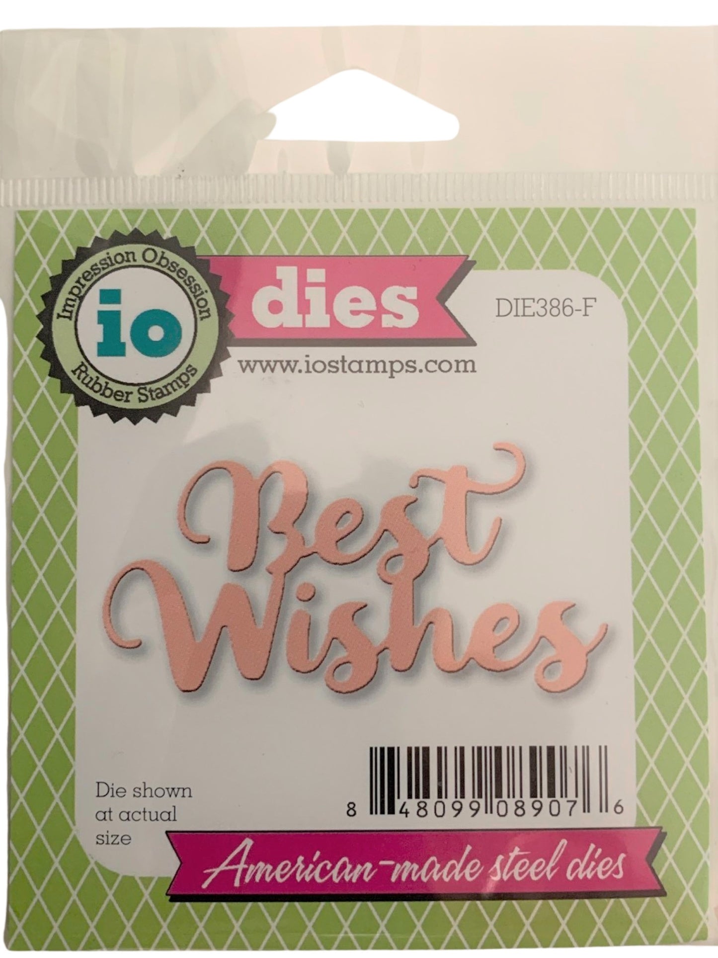Best Wishes Craft Word Die by Impression Obsession