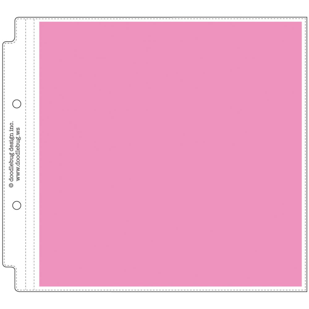 Doodlebug Page Protectors 8"X8" Pocket 12/Pkg