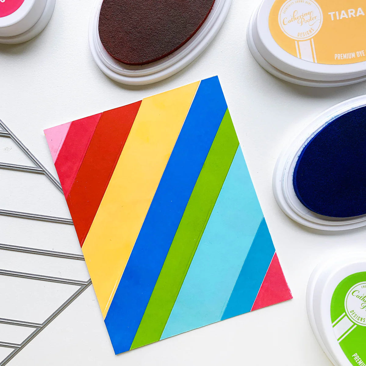 Angled Strips Cover Plate Die - Catherine Pooler Designs