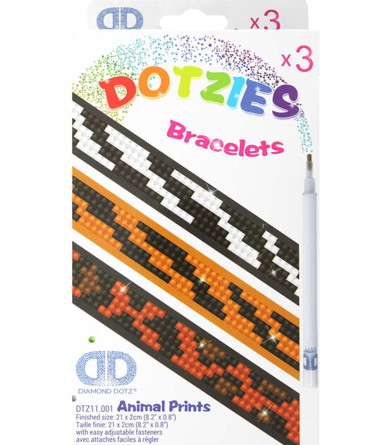 Animal Prints Dotzies Bracelets by Diamond Dotz
