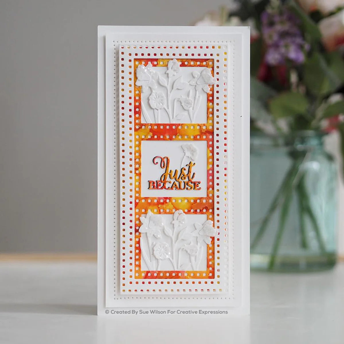 Slimline Collection Decorative Rectangle Aperture Trio Die Creative Expressions Craft Dies By Sue Wilson Slimline