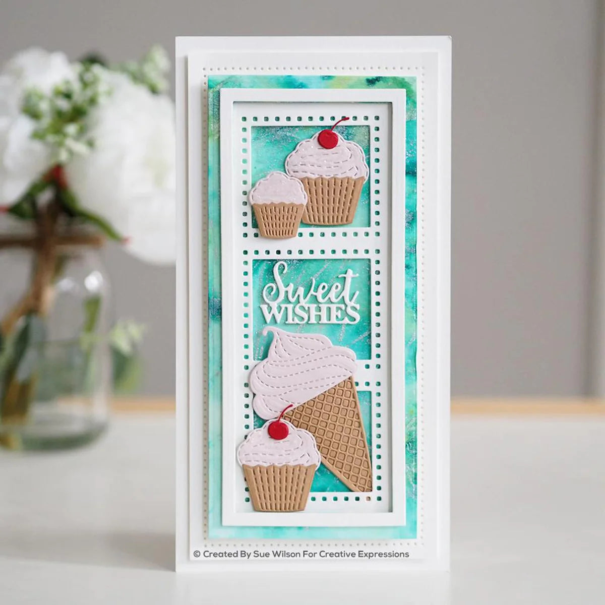 Slimline Collection Decorative Rectangle Aperture Trio Die Creative Expressions Craft Dies By Sue Wilson Slimline