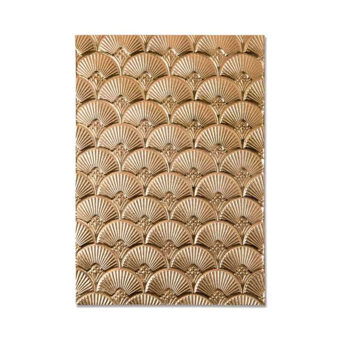 Sizzix 3D Embossing Folder Art Deco Textured Impressions A6