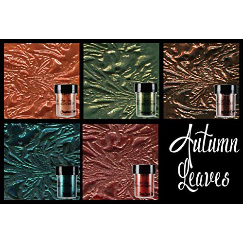 Autumn Leaves Lindy's Stamp Gang Shimmering Embossing Powder Set