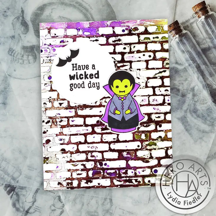 Brick Wall Stencil Mask Hero Arts 6x6