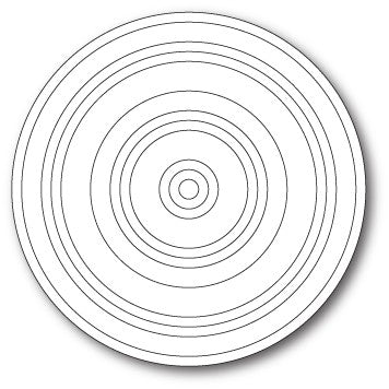 Poppystamps Concentric Rings Craft Dies Set