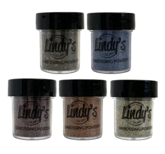 Victorian Bouquet Lindy's Stamp Gang Shimmering Embossing Powder Set