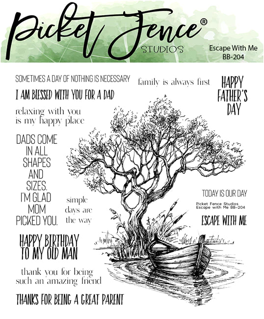 Escape with Me Clear Stamps by Picket Fence Studios