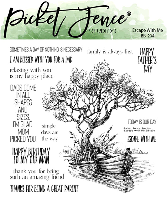 Escape with Me Clear Stamps by Picket Fence Studios