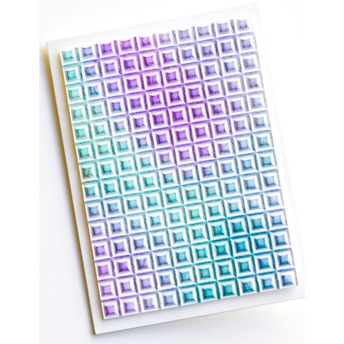 Geometric Crystals 3D Embossing Folder EF1016 Memory Box Open Studio