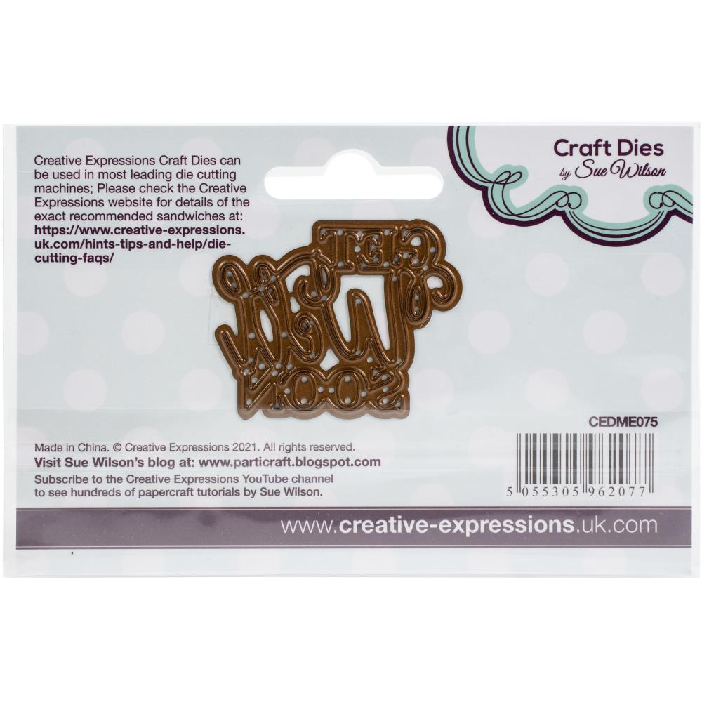 Creative Expressions Craft Dies Get Well Soon Word Die for Cardmaking