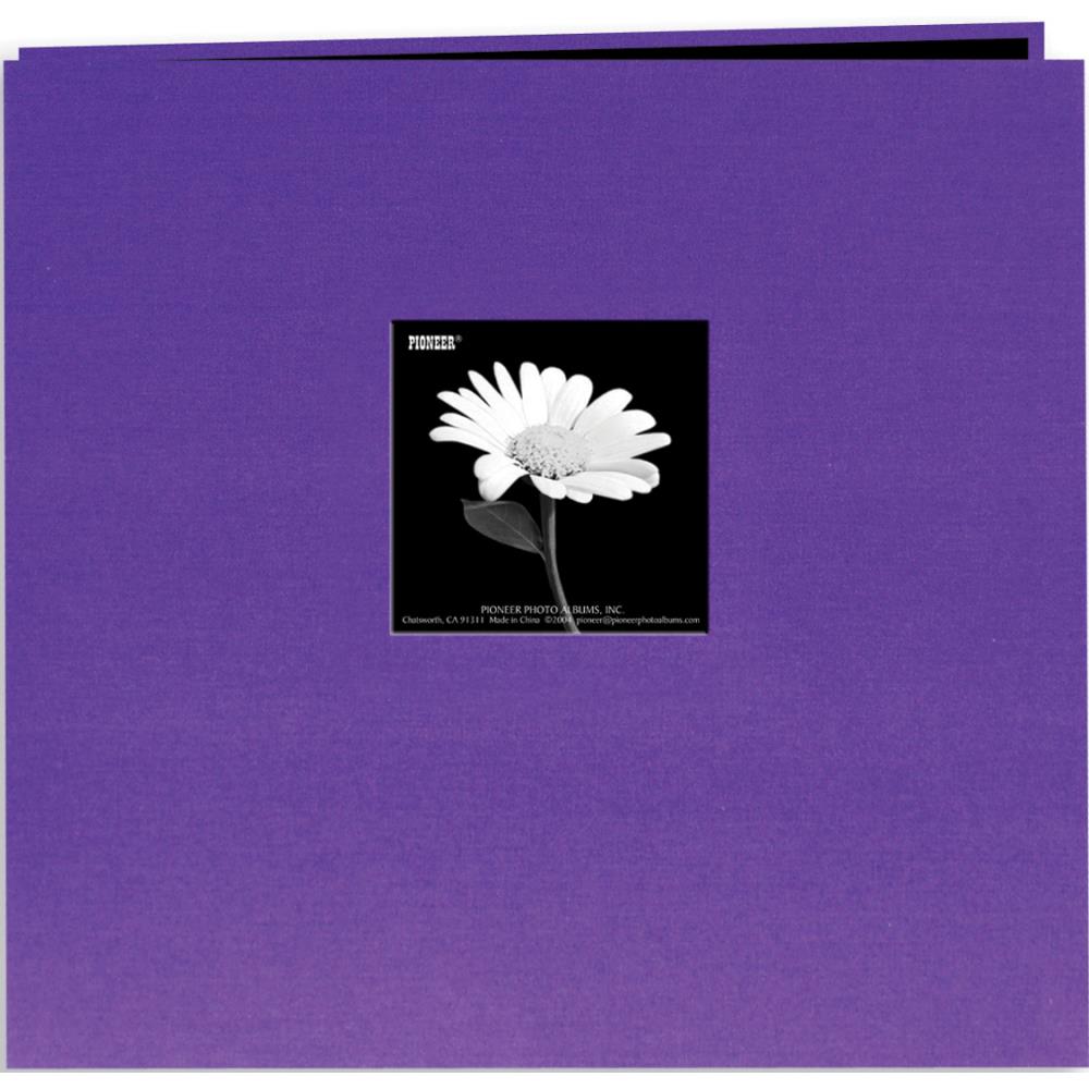 Pioneer Book Cloth Cover Post Bound Scrapbook Album 12"X12" (Choose Your Color)