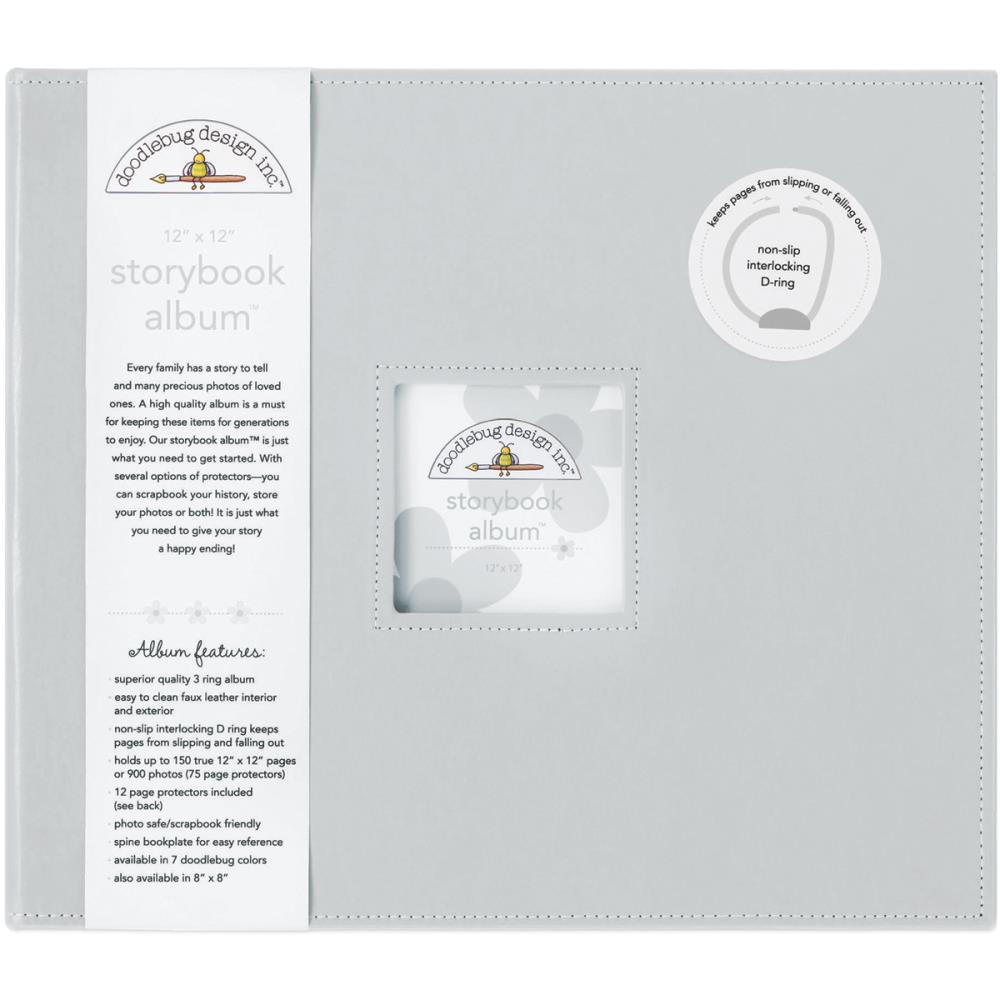 Doodlebug Storybook D-Ring Binder Scrapbook Album 12"X12" (Choose your Color)