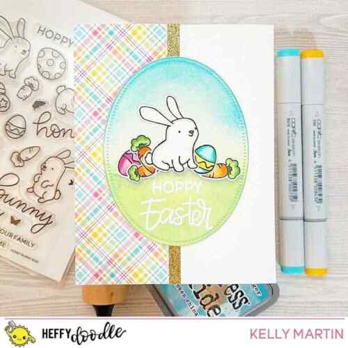 Heffy Doodle Honey Bunny Boo Stamps Set Clear Cling Mount for Cardmaking