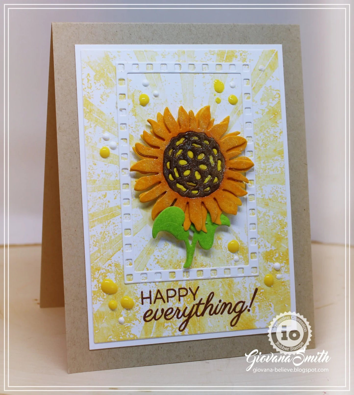 Sunflower Craft Die Set by Impression Obsession