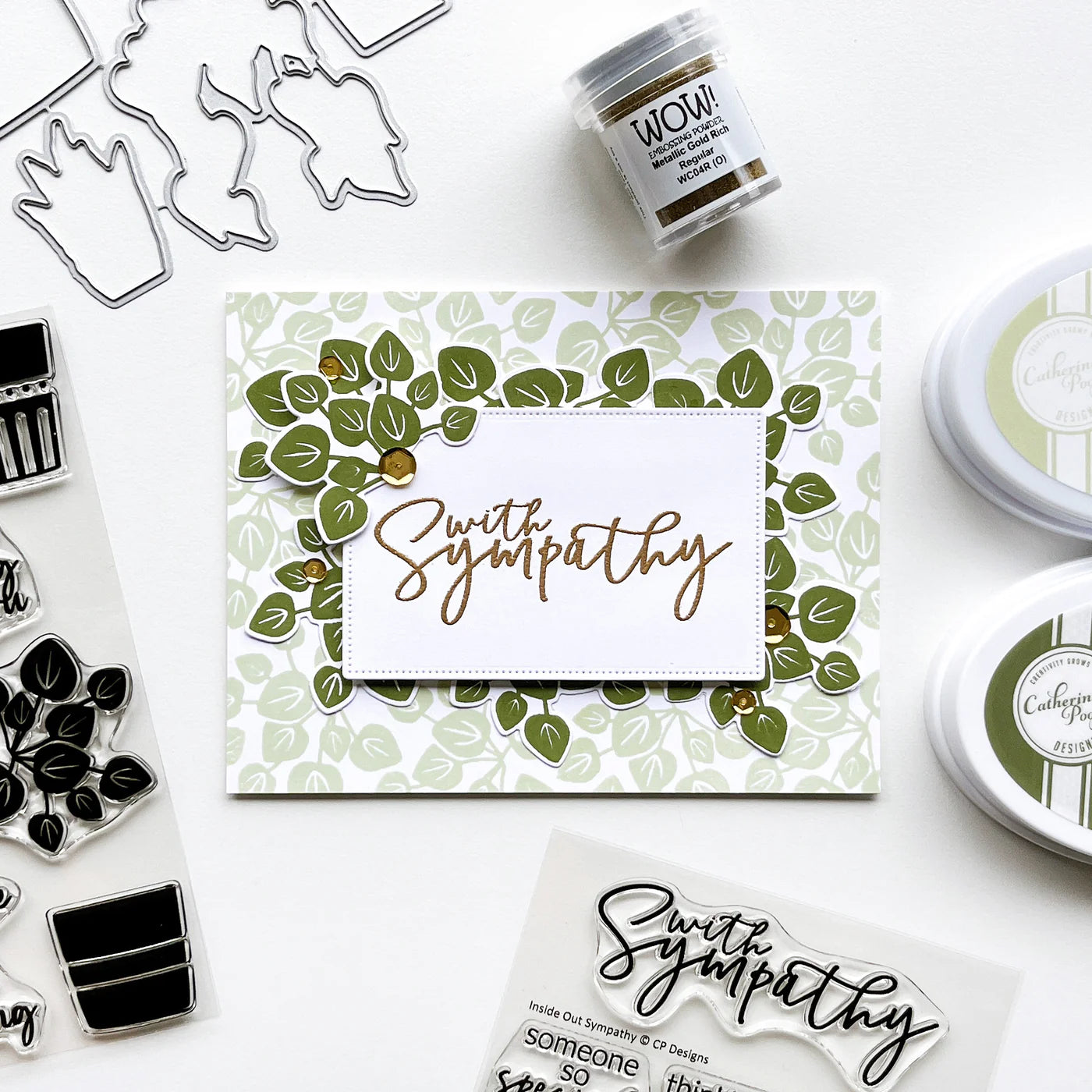 Inside Out Sympathy Sentiments Stamp Set Catherine Pooler Designs