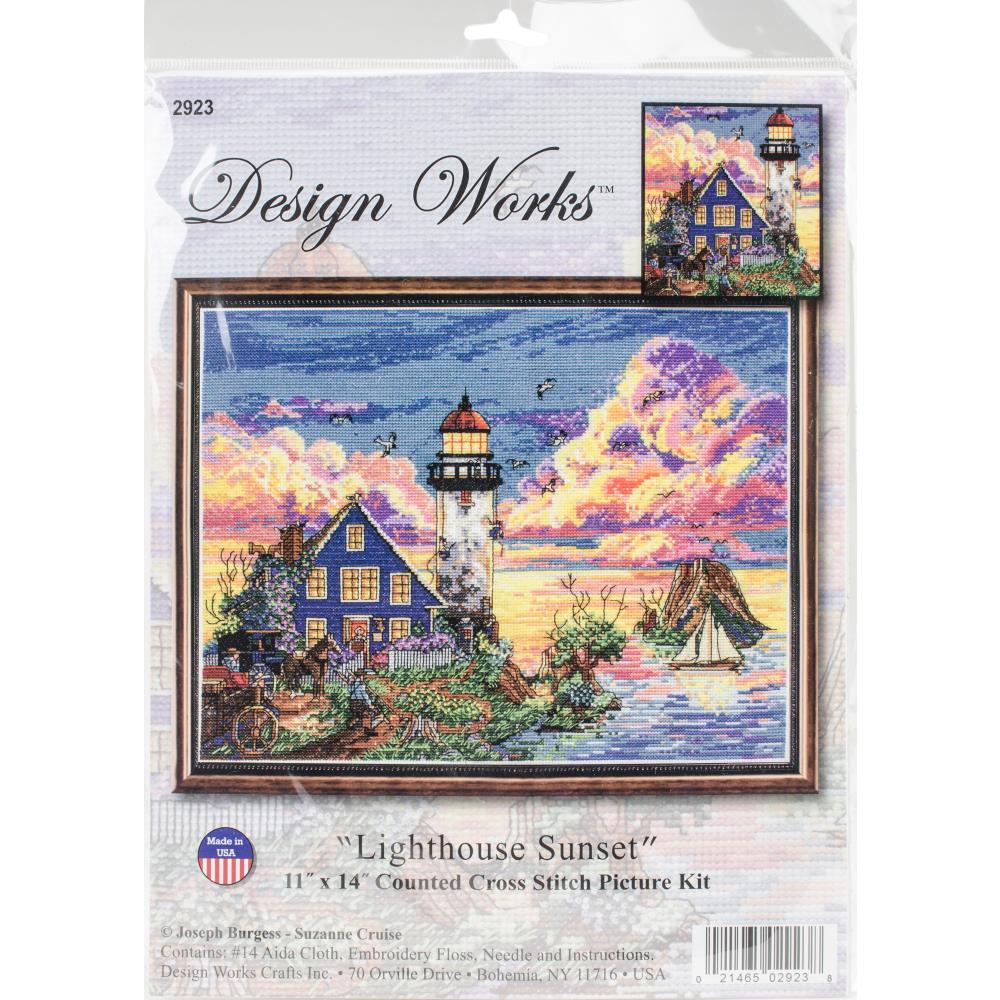 Lighthouse Sunset Cross Stitch Kit