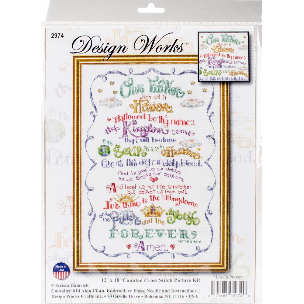 Lord's Prayer Cross Stitch Kit - Design Works