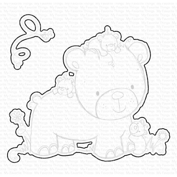 Many Bear Hugs Ahead Stamps and Coordinating Die-namics Die Set - My Favorite Things