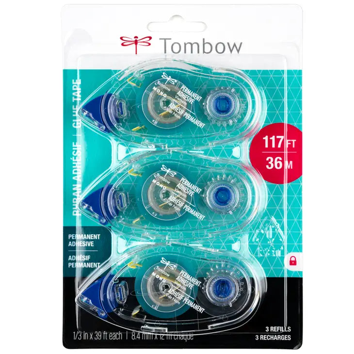 Mono Permanent Adhesive Refill 3 Pack Tombow