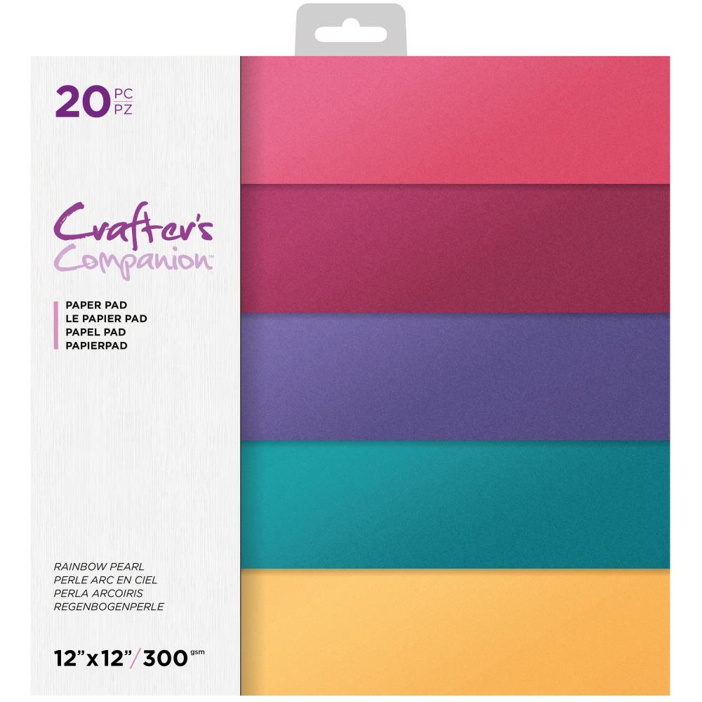 Rainbow Pearl Pearlescent 12x12 Paper Pad - Crafters Companion