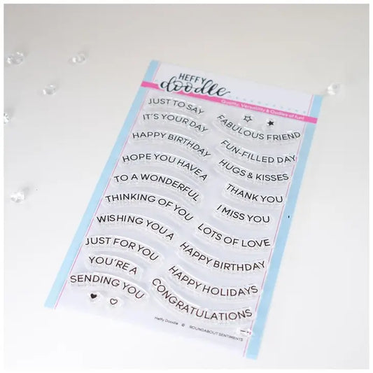 Roundabout All Occasion Sentiments Stamps - Heffy Doodle