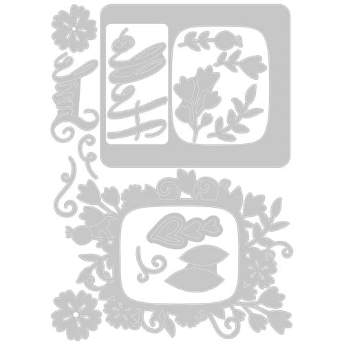 Sizzix Thinlits Rounded Picture Frames Craft Dies ny Lisa Jones