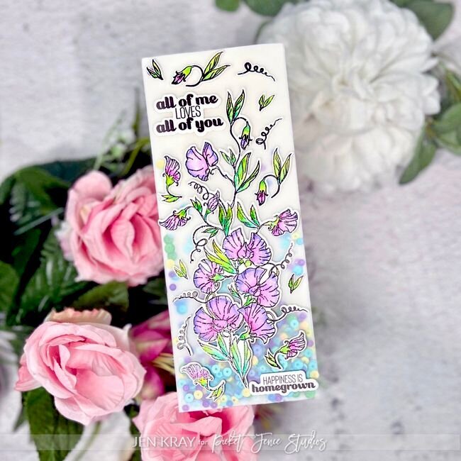 Royal Sweetpeas Clear Stamps by Picket Fence Studios