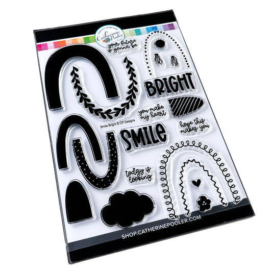 Smile Bright Rainbow Clear Stamp Set - Catherine Pooler Designs