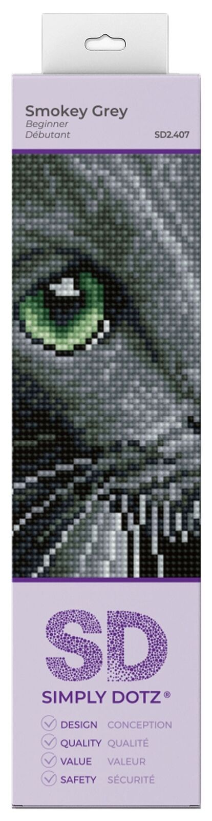 Smokey Grey Cat Diamond Dotz Painting Art Kit