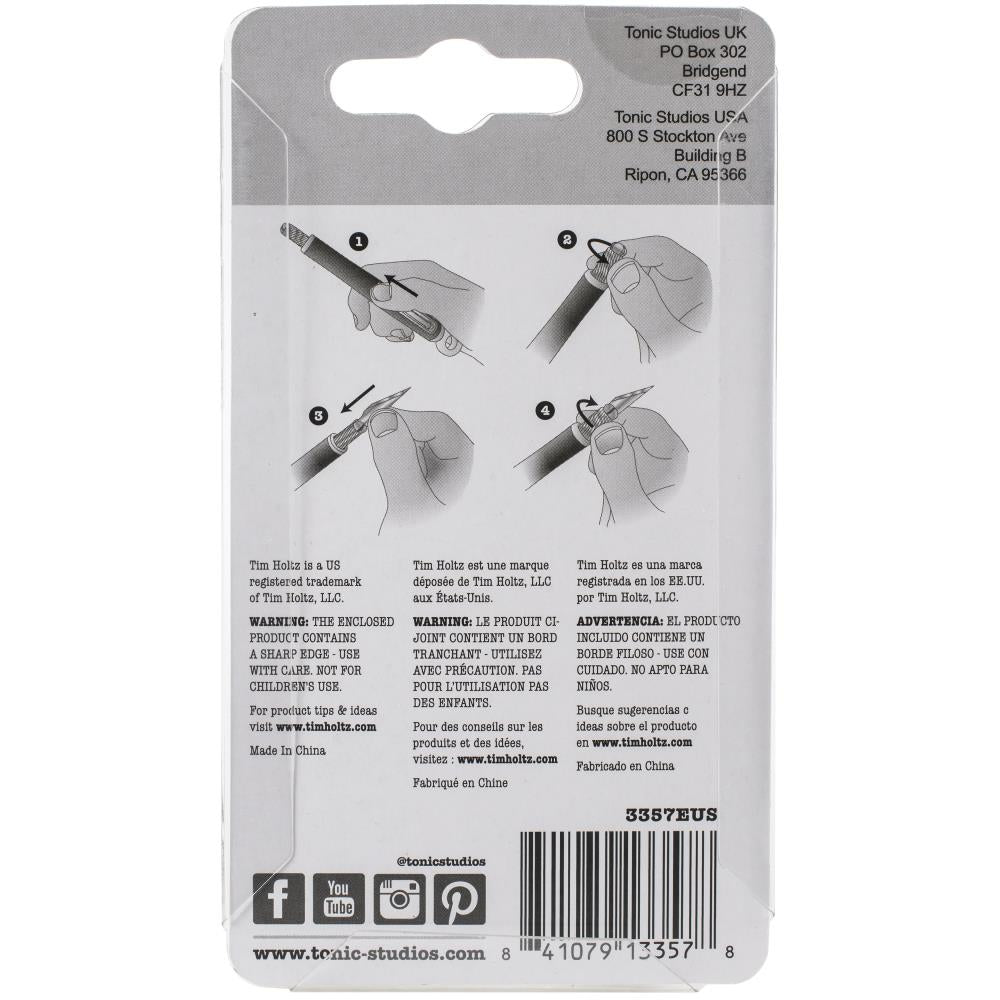Tim Holtz Retractable Craft Knife Refill Blades 5/Pkg