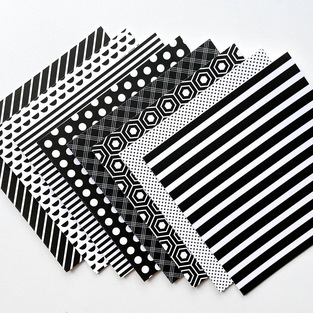 Stroke of Midnight Balck and White 6x6 Pattern Paper Pad - Cathrine Pooler Designs