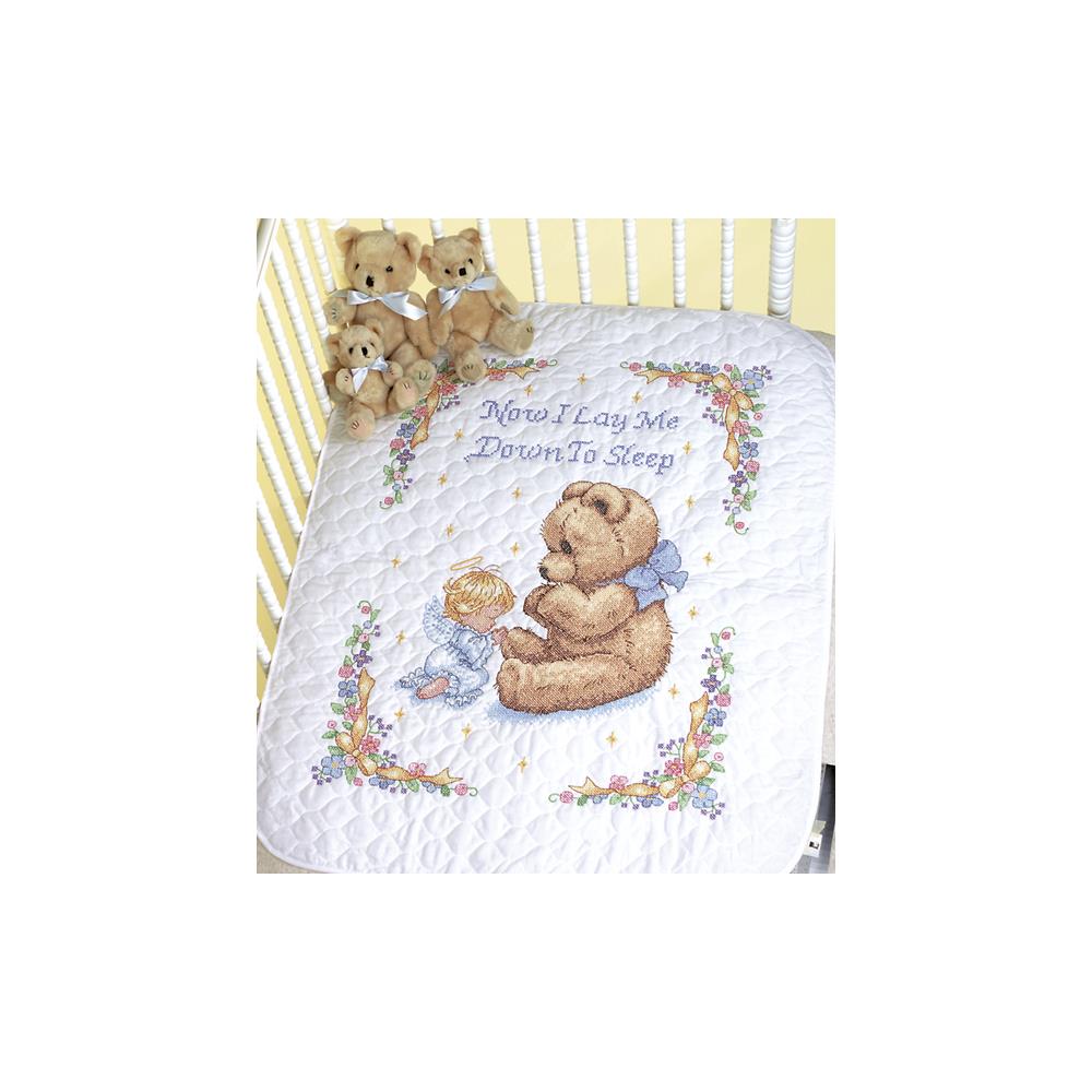 Sweet Prayer Baby Hugs Quilt Stamped Cross Stitch Kit