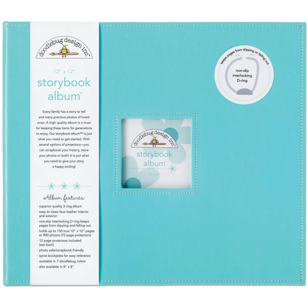 Doodlebug Storybook D-Ring Binder Scrapbook Album 12"X12" (Choose your Color)