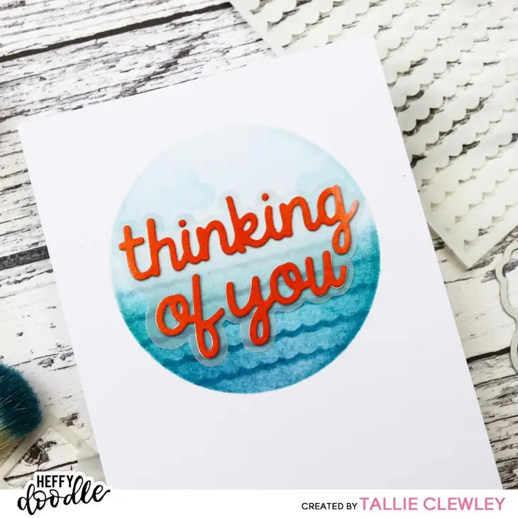 Thinking of You Word Craft Die - Heffy Doodle